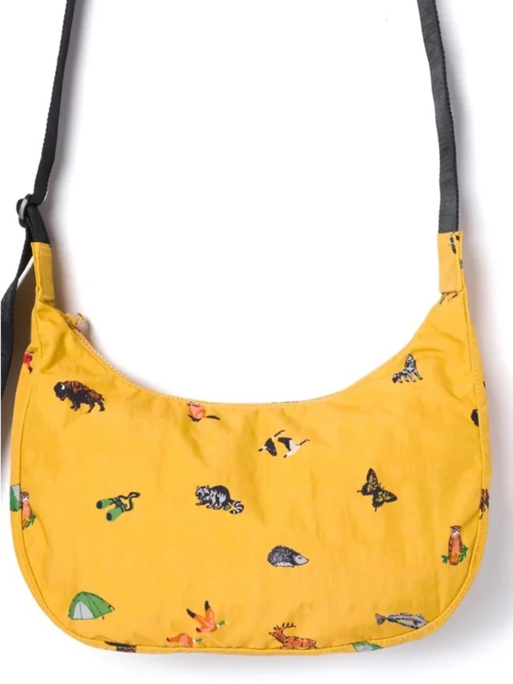 BAGGU x Parks Project Medium Crescent Bag in Mustard